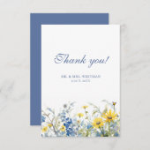 Zomer tuin bruiloft foto dank u kaart (Voorkant / Achterkant)