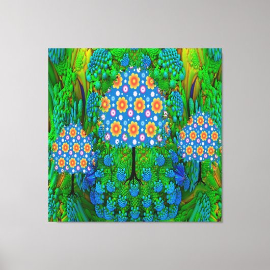 Zomer Tuin  Canvas Afdruk (Voorkant)