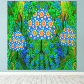 Zomer Tuin  Canvas Afdruk (Insitu (Houten vloer))