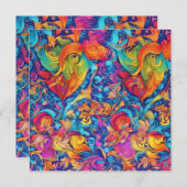 Zomer tuin feestdagenkaart (Voorkant / Achterkant)