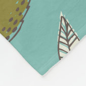 Zomer Tuin Herten Naadloze illustratie. Fleece Deken (Hoek)