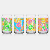 Zomer Tuin Party Kan Glas Set (Achterkant)