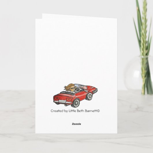 Zomer Tuin Patio Dank u kaart (Achterkant)