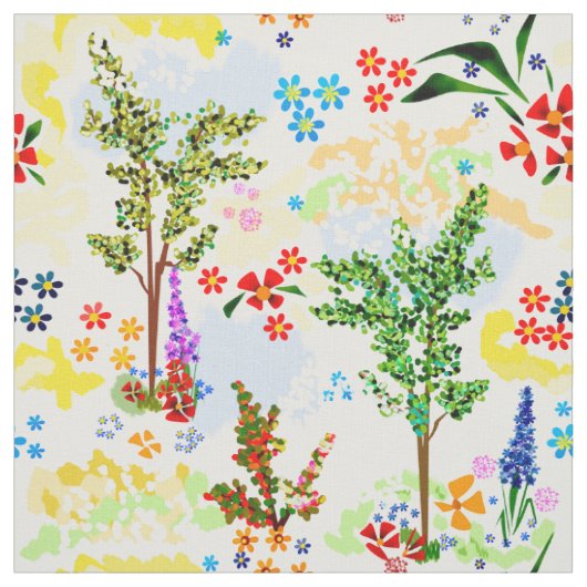 Zomer tuin stof (Swatch)