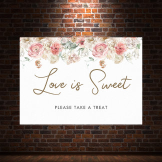 Zomer Tuin Waterverf Bloem Bruiloft Poster