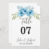 Zomer Tuin Waterverf Bloemachtige Bruiloft (Voorkant / Achterkant)