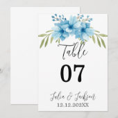 Zomer Tuin Waterverf Bloemige Bruiloft (Voorkant / Achterkant)