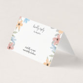 Zomer Tuin Waterverf Bloemige Bruiloft Kaart (Voorkant)