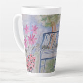 Zomer Tuinbank Latte Mok (Linkerhoek)