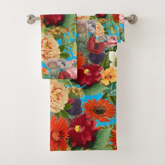 Zomer tuinblijvend bloesem bad handdoek (Insitu)
