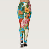 Zomer  tuinblijvend bloesem leggings (Achterkant)