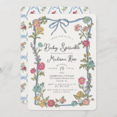 Zomer Tuinfeest Bloemrijke Baby Sprinkle (Voorkant / Achterkant)