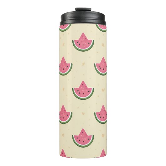 Zomer Tumbler van Roze Watermeloenen, 16oz Geïsole Thermosbeker (Voorkant)