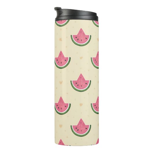 Zomer Tumbler van Roze Watermeloenen, 16oz Geïsole Thermosbeker (Geroteerd rechts)