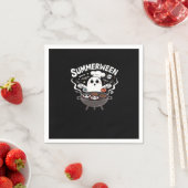 Zomer tussen BBQ Grappig Servet (Insitu)