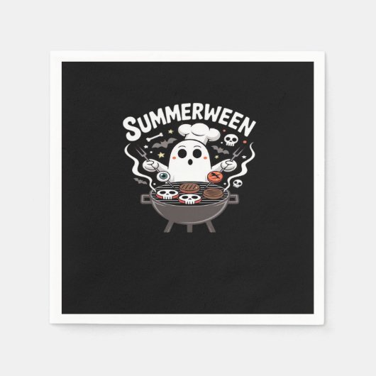 Zomer tussen BBQ Grappig Servet (Voorkant)