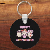 Zomer tussen Halloween Ghost Sleutelhanger (Voorkant)