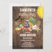 Zomer tussen verjaardagsfeest en Halloween Kaart (Voorkant)