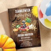 Zomer tussen verjaardagsfeest en Halloween Kaart