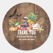Zomer tussen verjaardagsfeest en Halloween Ronde Sticker (Voorkant)