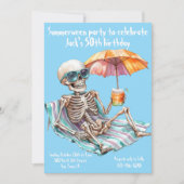 Zomer tussen verjaardagsuitnodiging kaart (Voorkant)