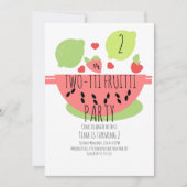 Zomer Tutti Fruitti Tropische Salade Vruchten Kaart (Voorkant)