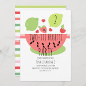 Zomer Tutti Fruitti Tropische Salade Vruchten Kaart (Voorkant / Achterkant)