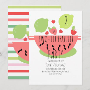 Zomer Tutti Fruitti Tropische Salade Vruchten Kaart
