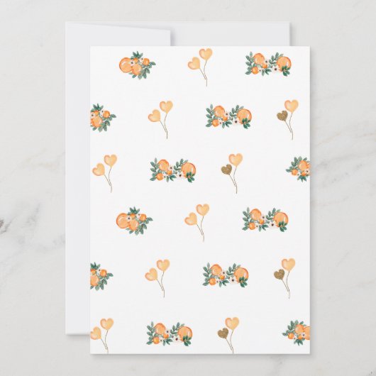 Zomer Twin Meisjes Verjaardag, Sinaasappels 3e Ver Kaart (Achterkant)