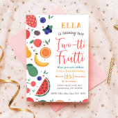 Zomer Two-tti Fruitti 2e verjaardag uitnodiging