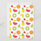 Zomer, Twotti Frutti, Tropisch, 2e verjaardag Kaart (Achterkant)