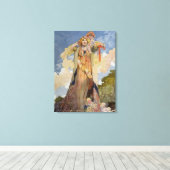 Zomer uit de seizoenen canvas afdruk (Insitu (Houten vloer))