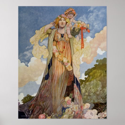 Zomer uit de seizoenen poster (Voorkant)