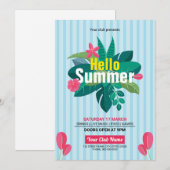 Zomer Uitnodiging Flyer (Voorkant / Achterkant)