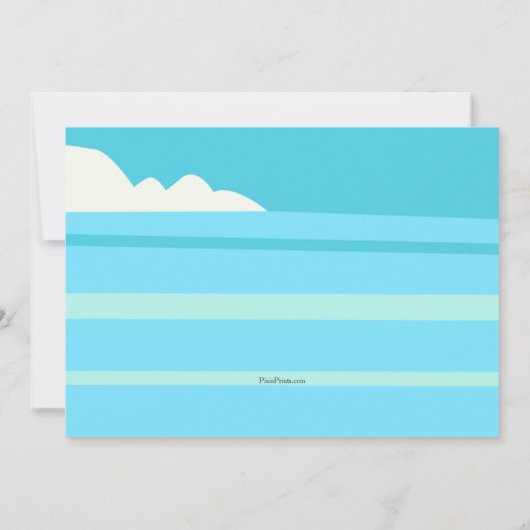 Zomer uitnodiging voor vadersdag picknick (Achterkant)