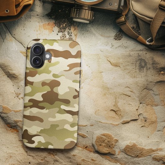 Zomer Urban Camo Bruin Groen Tan Case-Mate iPhone Case