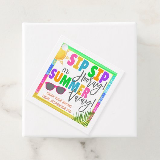 Zomer vakantie cadeau Label (In situ)