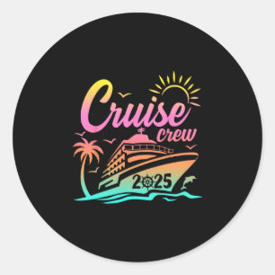 Zomer Vakantie Cruise Bemanning 2025 Reis Matching Ronde Sticker