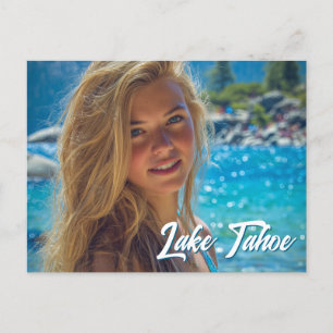 Zomer Vakantie Familie Foto Briefkaart