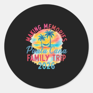 Zomer Vakantie Familie Punta Cana Vakantie 2026 Ma Ronde Sticker