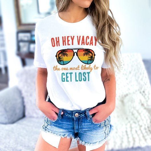 Zomer Vakantie Grappige Meisjes Trip Custom Cool V T-shirt
