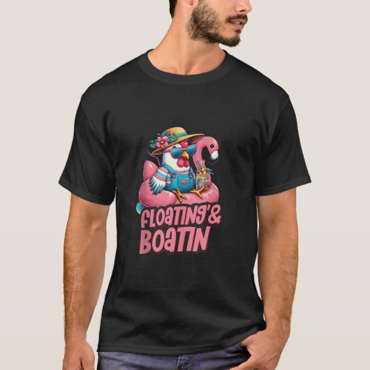 Zomer Vakantie Kip Drijvend Varen Zomer VI T-shirt (Voorkant)