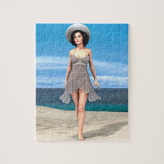 Zomer Vakantie Legpuzzel (Verticaal)
