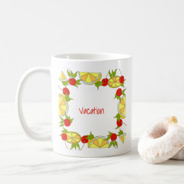 Zomer Vakantie Minimalistisch Schattig Fruit is v Koffiemok
