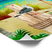 Zomer vakantie op het strand, Ontspanning Perfect Poster (Hoek)