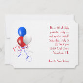 Zomer Vakantie Party Kaart (Achterkant)