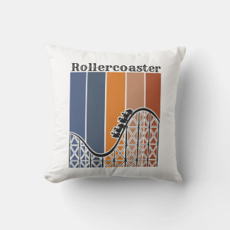 Zomer Vakantie Rand de omtrek van de achtbaan Buitenkussen