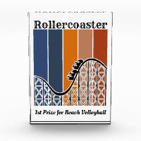 Zomer Vakantie Rand de omtrek van de achtbaan