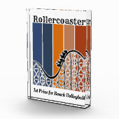 Zomer Vakantie Rand de omtrek van de achtbaan Fotoblokken (Rechts)