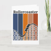 Zomer Vakantie Rand de omtrek van de achtbaan Kaart (Voorkant)